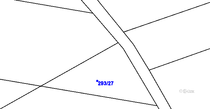 Parcela st. 293/26 v KÚ Velká Černoc, Katastrální mapa