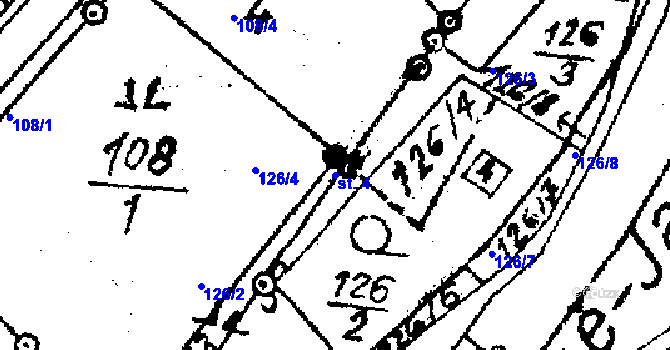 Parcela st. 4 v KÚ Hukovice u Velké Kraše, Katastrální mapa