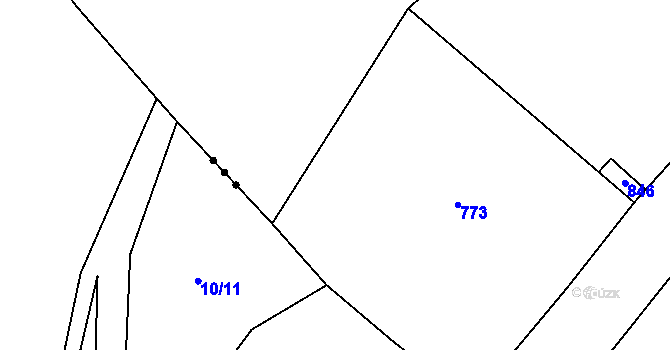 Parcela st. 5/1 v KÚ Hukovice u Velké Kraše, Katastrální mapa