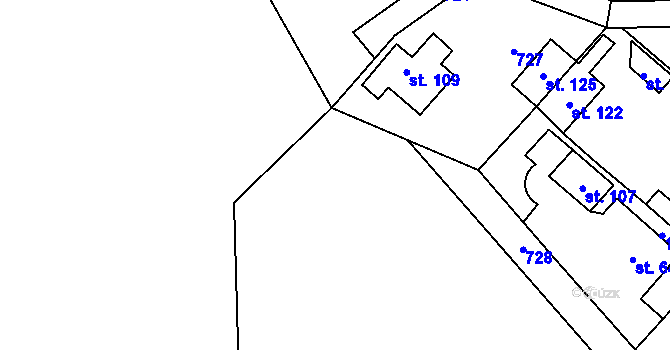 Parcela st. 11/2 v KÚ Hukovice u Velké Kraše, Katastrální mapa