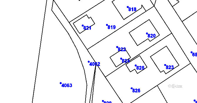 Parcela st. 2247/21 v KÚ Velká Losenice, Katastrální mapa