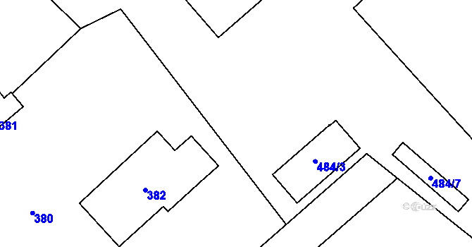 Parcela st. 2719/47 v KÚ Velká Losenice, Katastrální mapa