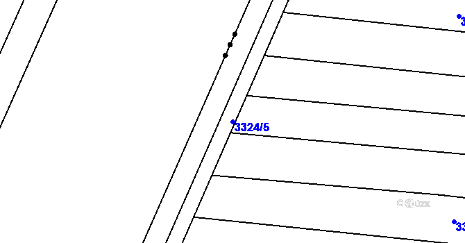Parcela st. 3324/5 v KÚ Velká nad Veličkou, Katastrální mapa