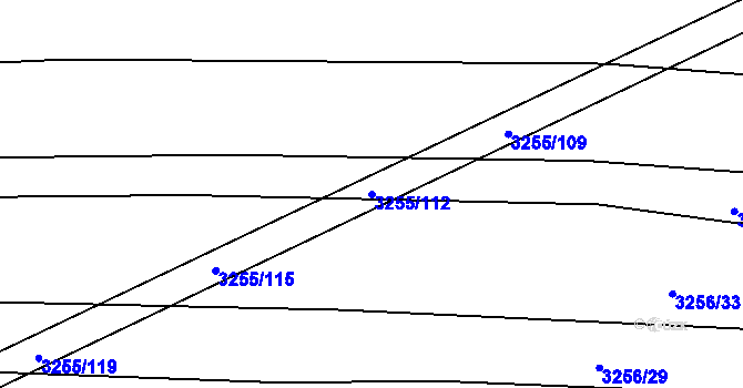 Parcela st. 3255/112 v KÚ Velká nad Veličkou, Katastrální mapa