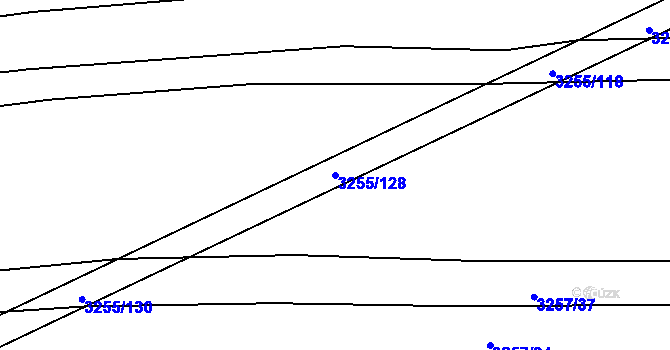 Parcela st. 3255/128 v KÚ Velká nad Veličkou, Katastrální mapa