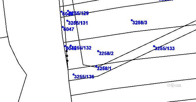 Parcela st. 3258/2 v KÚ Velká nad Veličkou, Katastrální mapa