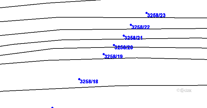 Parcela st. 3258/19 v KÚ Velká nad Veličkou, Katastrální mapa
