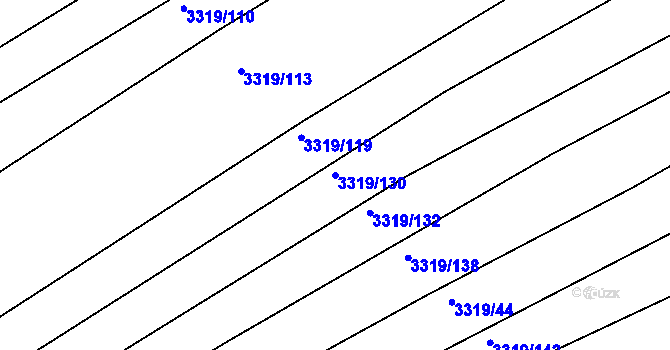 Parcela st. 3319/130 v KÚ Velká nad Veličkou, Katastrální mapa
