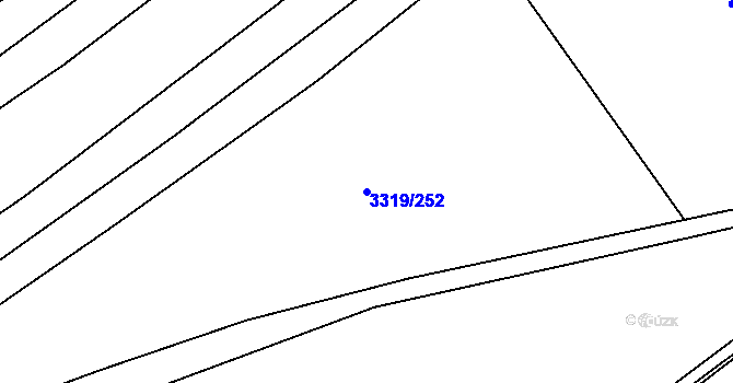 Parcela st. 3319/252 v KÚ Velká nad Veličkou, Katastrální mapa