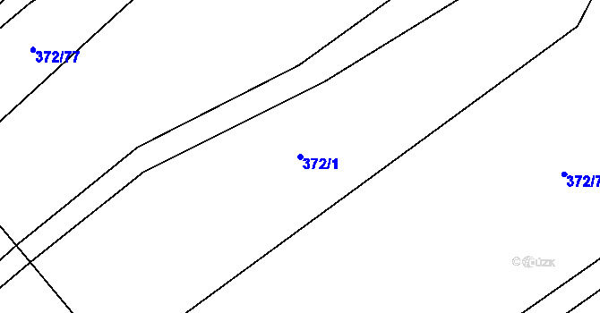 Parcela st. 372/1 v KÚ Velká Skrovnice, Katastrální mapa