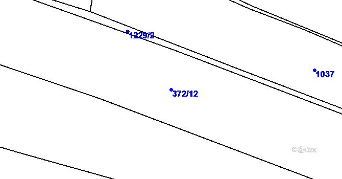 Parcela st. 372/12 v KÚ Velká Skrovnice, Katastrální mapa