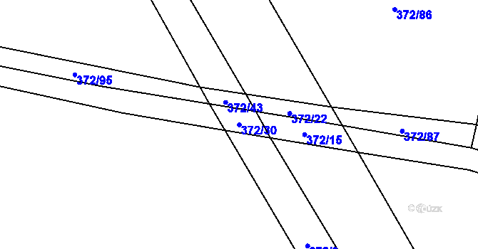 Parcela st. 372/30 v KÚ Velká Skrovnice, Katastrální mapa