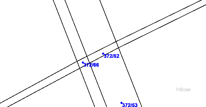 Parcela st. 372/52 v KÚ Velká Skrovnice, Katastrální mapa