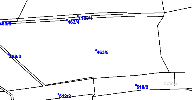 Parcela st. 463/5 v KÚ Velká Skrovnice, Katastrální mapa