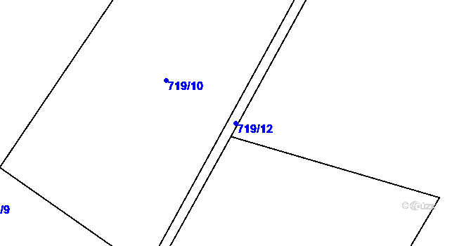Parcela st. 719/12 v KÚ Velká Skrovnice, Katastrální mapa