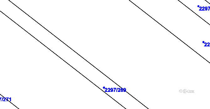 Parcela st. 2297/268 v KÚ Velké Bílovice, Katastrální mapa