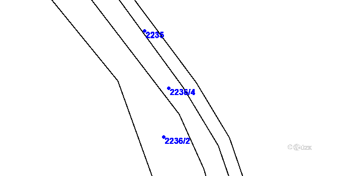 Parcela st. 2236/4 v KÚ Velké Bílovice, Katastrální mapa