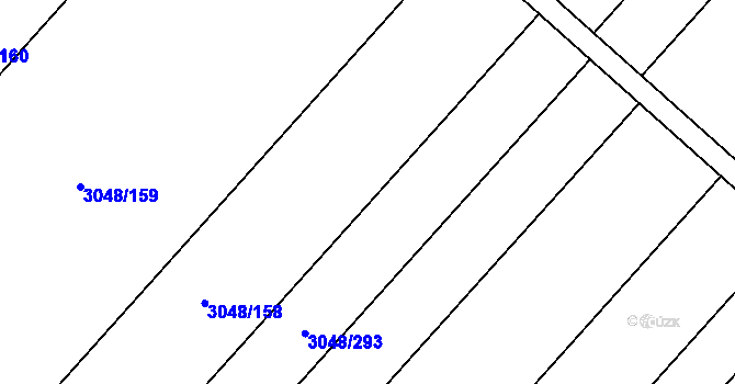 Parcela st. 3048/157 v KÚ Velké Bílovice, Katastrální mapa