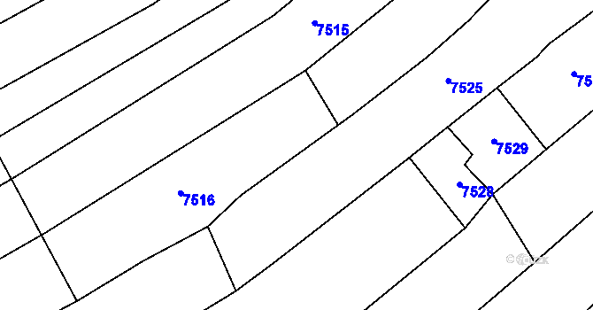 Parcela st. 1011/3 v KÚ Velké Němčice, Katastrální mapa