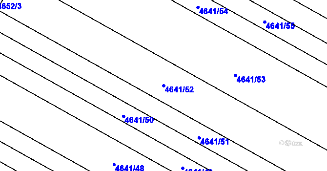 Parcela st. 4641/52 v KÚ Velké Pavlovice, Katastrální mapa