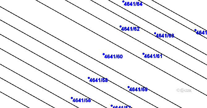 Parcela st. 4641/60 v KÚ Velké Pavlovice, Katastrální mapa