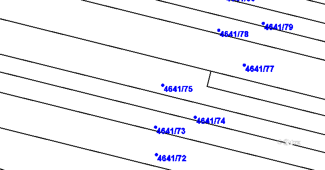 Parcela st. 4641/75 v KÚ Velké Pavlovice, Katastrální mapa