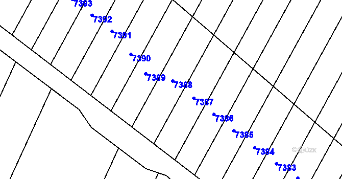 Parcela st. 4649/157 v KÚ Velké Pavlovice, Katastrální mapa