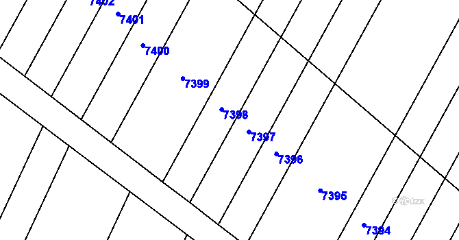 Parcela st. 4649/167 v KÚ Velké Pavlovice, Katastrální mapa