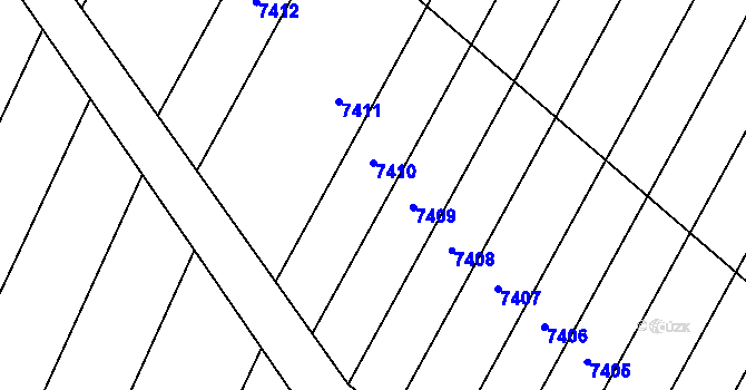 Parcela st. 4649/179 v KÚ Velké Pavlovice, Katastrální mapa