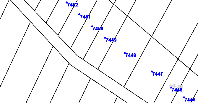 Parcela st. 4649/220 v KÚ Velké Pavlovice, Katastrální mapa