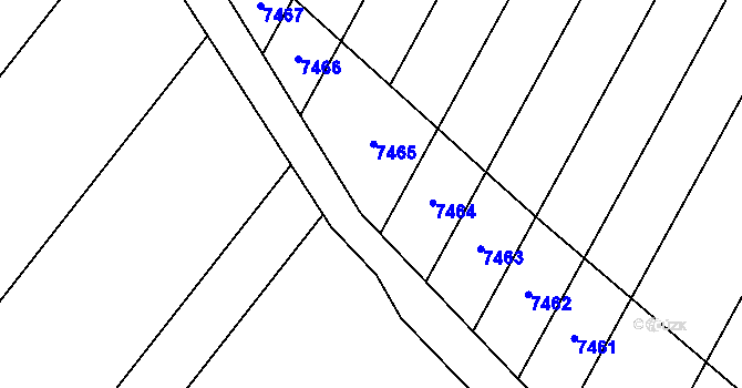 Parcela st. 4649/236 v KÚ Velké Pavlovice, Katastrální mapa