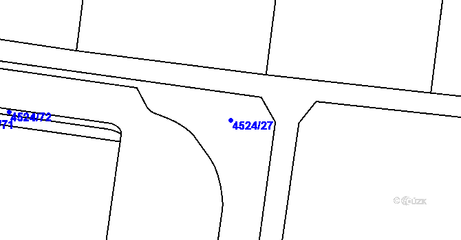 Parcela st. 4524/27 v KÚ Velké Pavlovice, Katastrální mapa