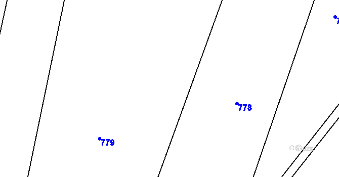 Parcela st. 422/22 v KÚ Mělnická Vrutice, Katastrální mapa