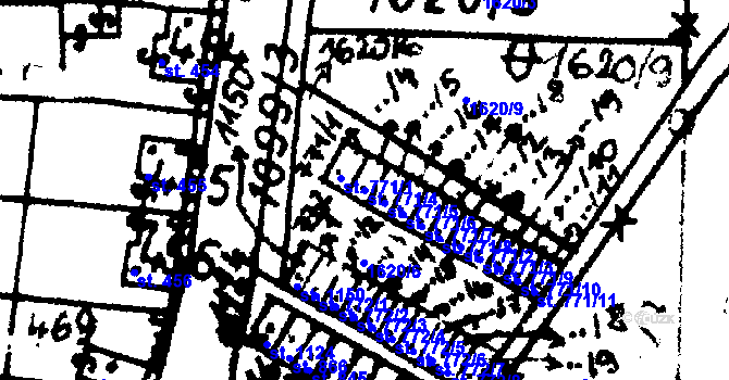 Parcela st. 771/4 v KÚ Velvary, Katastrální mapa