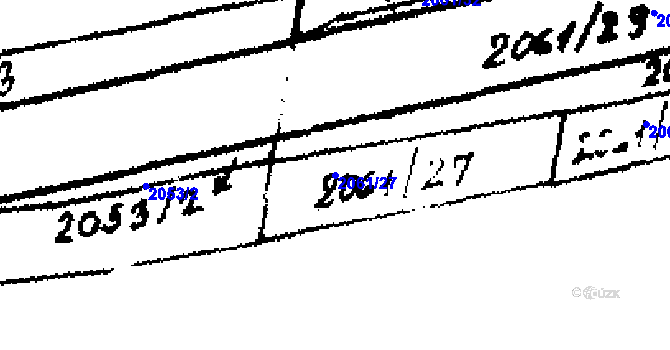 Parcela st. 2061/27 v KÚ Velvary, Katastrální mapa