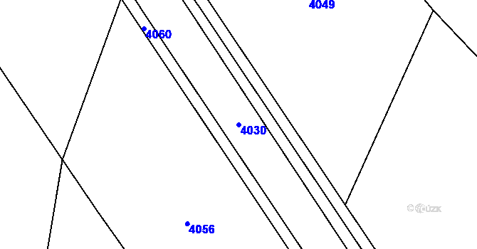 Parcela st. 4030 v KÚ Vendolí, Katastrální mapa