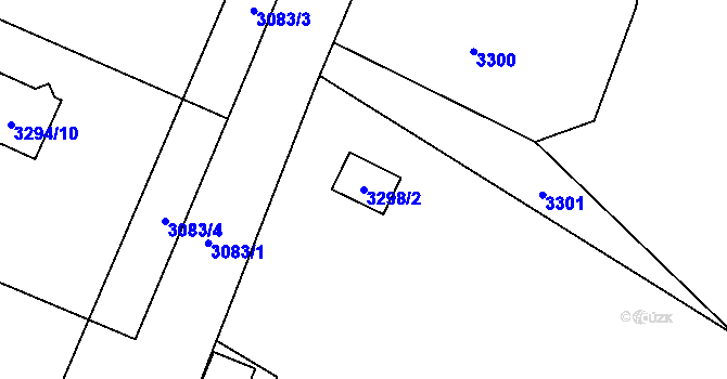 Parcela st. 3298/2 v KÚ Vendryně, Katastrální mapa