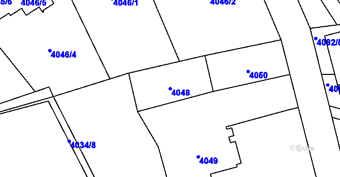 Parcela st. 4048 v KÚ Vendryně, Katastrální mapa