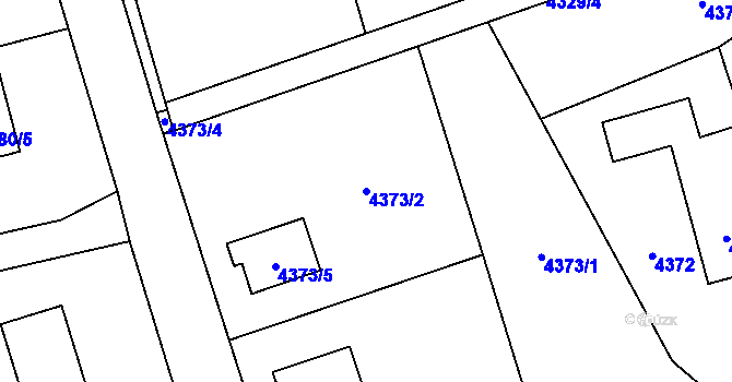 Parcela st. 4373/2 v KÚ Vendryně, Katastrální mapa