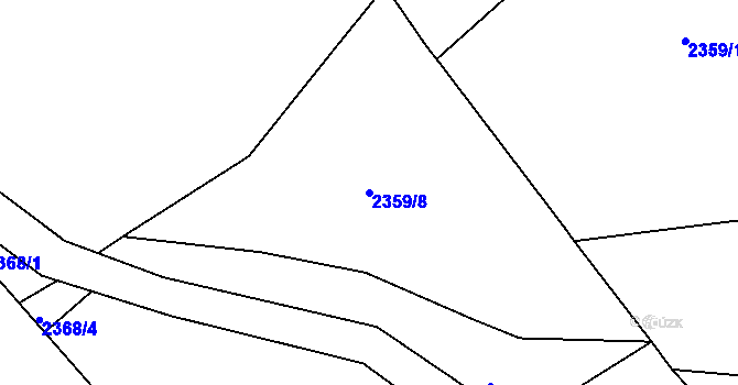 Parcela st. 2359/8 v KÚ Vendryně, Katastrální mapa