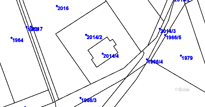 Parcela st. 2014/4 v KÚ Vendryně, Katastrální mapa