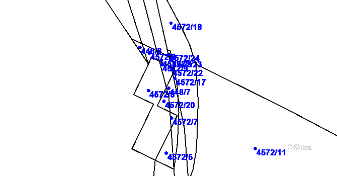 Parcela st. 448/7 v KÚ Vendryně, Katastrální mapa