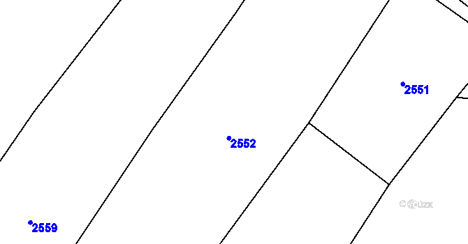 Parcela st. 375/2 v KÚ Vepřová, Katastrální mapa