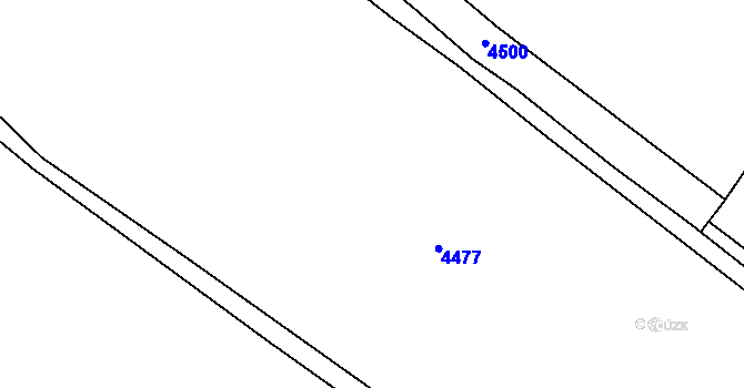Parcela st. 672/23 v KÚ Verměřovice, Katastrální mapa