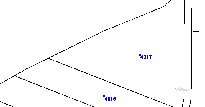 Parcela st. 759/7 v KÚ Verměřovice, Katastrální mapa