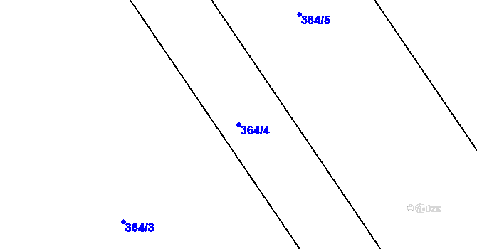 Parcela st. 364/4 v KÚ Věrovany, Katastrální mapa