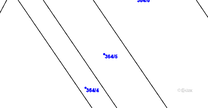 Parcela st. 364/5 v KÚ Věrovany, Katastrální mapa