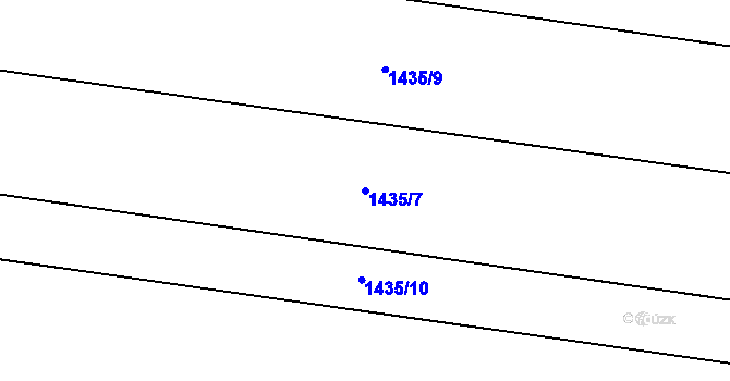 Parcela st. 1435/7 v KÚ Věrovany, Katastrální mapa