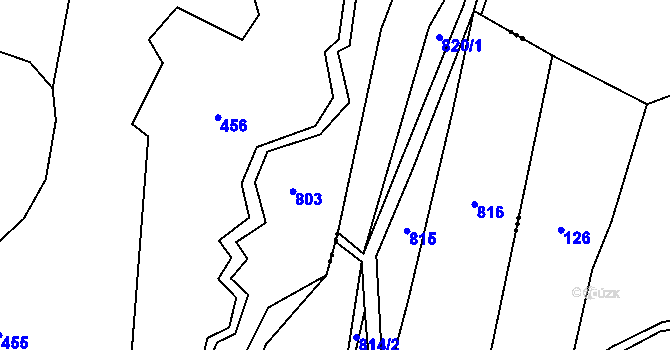 Parcela st. 809 v KÚ Týniště, Katastrální mapa