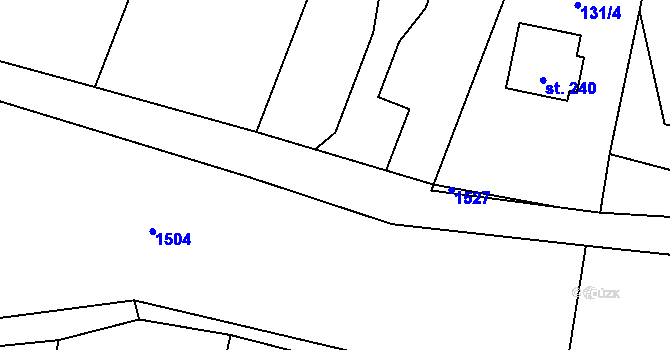 Parcela st. 222/38 v KÚ Veselá u Valašského Meziříčí, Katastrální mapa